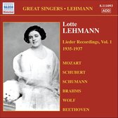 Lotte Lehmann - Lieder Recordings Volume 1 (CD)