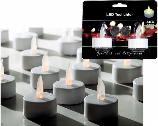 Bougies chauffe-plat Bright LED Ø5,8 cm lot de 2 de Scandi Essentials 