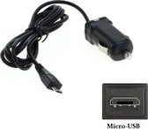 1.0A Micro USB auto oplader 1 m lang snoer. Autolader adapter geschikt voor o.a. Philips MP3 GoGear Azure SA5AZU04WF/12, SA5AZU08KF/12