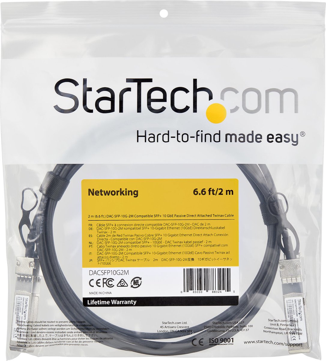 StarTech.com SFP+ Direct Attach kabel - Twinax
