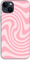 Case Company® - Hoesje geschikt voor iPhone 14 Plus hoesje - Swirl Roos - Soft Cover Telefoonhoesje - Bescherming aan alle Kanten en Schermrand