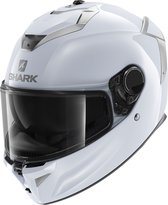 Shark Spartan Gt Blank Bcl. Micr. White Silver Glossy W01 S - Maat S - Helm