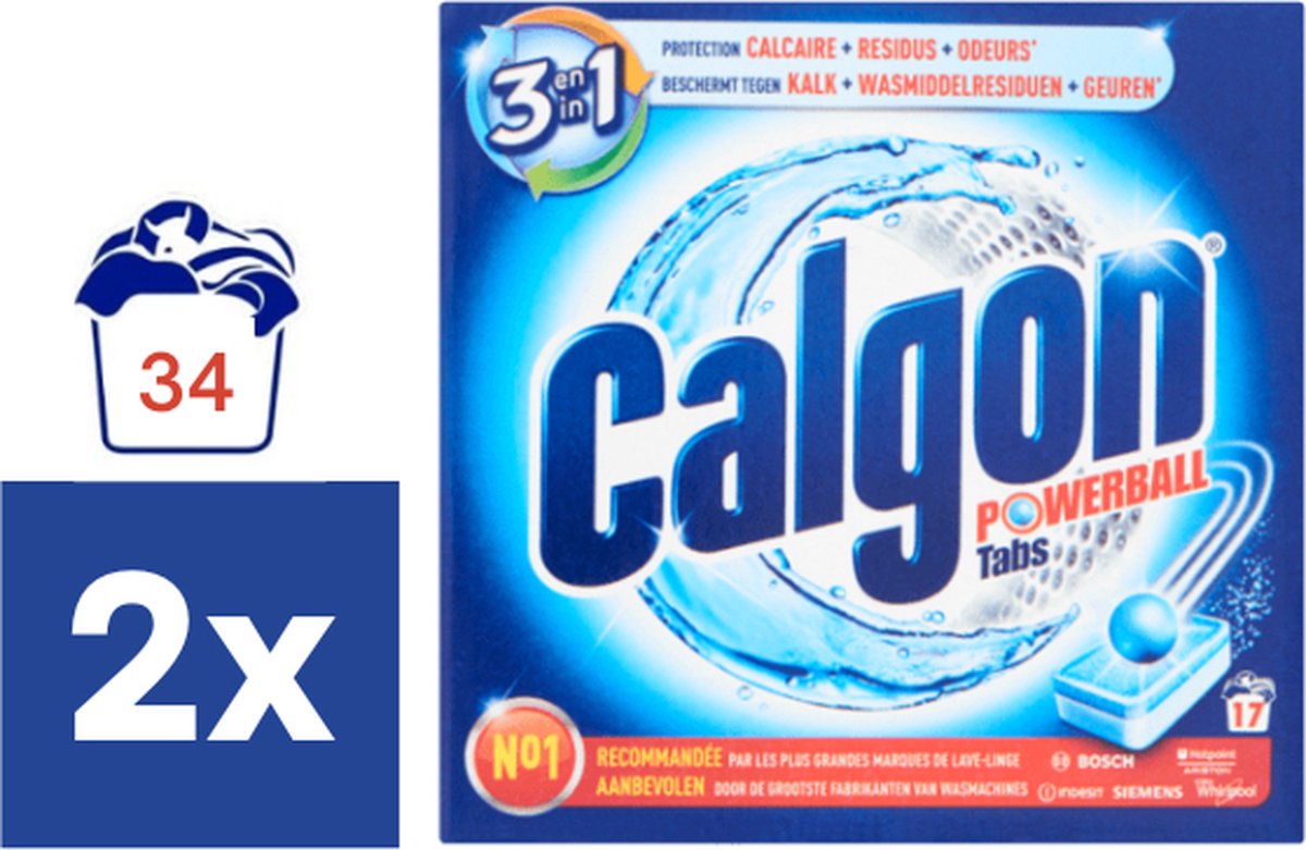 Calgon 3 en 1 Powerball tabs machine à laver bloquée du au