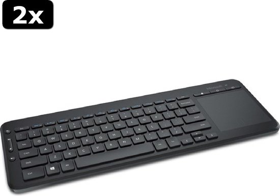 2x Microsoft All-in-One Médias Keyboard - Clavier sans fil | bol.com