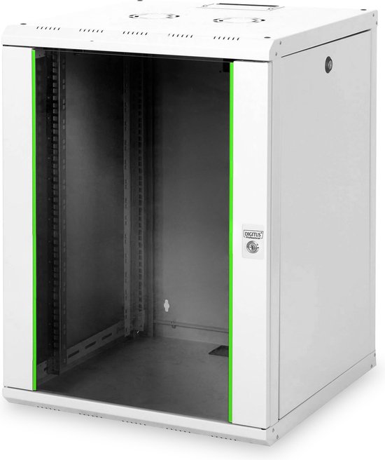 Boîtier mural 16U – Unique 820x600x600 mm, couleur gris (RAL 7035)