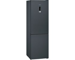 Siemens iQ300 KG36NXXEA koel-vriescombinatie Vrijstaand 326 l E Zwart