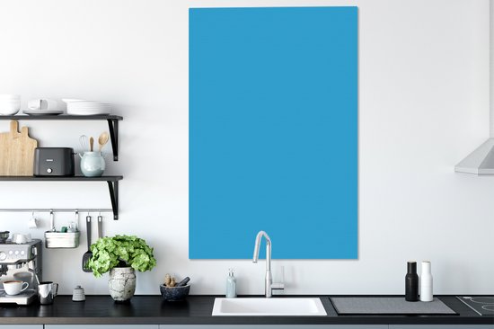 Tableau sur toile Blauw - Lumière - Couleurs - 80x120 cm - Décoration murale