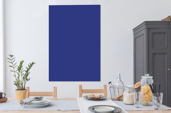 Tableau sur toile Blauw - Palette - Intérieur - 80x120 cm - Décoration murale