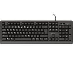 Trust Primo - Bedraad Toetsenbord - Full-size - Stille Toetsen - Morsbestendig - AZERTY BE - Zwart