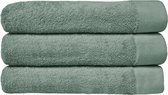 HOOMstyle Handdoeken Set - 70x140cm - 3 stuks - Hotelkwaliteit - Strandlaken - 100% Katoen 650gr - Groen / Olijf