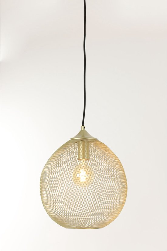 Light & Living Hanglamp Moroc - Goud - Ø30cm - Luxe - Hanglampen Eetkamer, Slaapkamer, Woonkamer