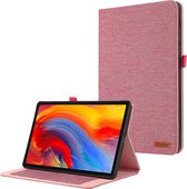 Case2go - Tablet Hoes geschikt voor Lenovo Tab M11 - Cloth Pattern - Book Case - 11 inch - Roze