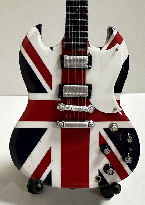 Mini gitaar Pete Townshend The Who 25cm Miniature- Guitar-Mini -Guitar- Collectables-decoratie -gitaar-Gift--Kado- miniatuur- instrument-Cadeau-verjaardag