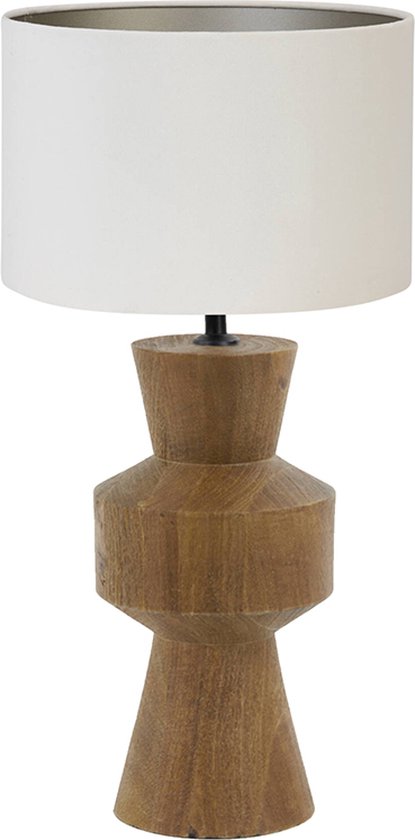 Light and Living tafellamp - wit - hout - SS102927