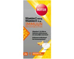 Roter Immuun Bruis - Vitamine C & D ondersteunen de weerstand & Echinacea verhoogt het immuunsysteem* - 40 bruistabletten