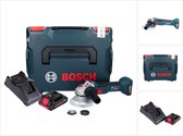 Bosch GWS 18V-10 Professionele accu haakse slijper 18 V 125 mm borstelloos + 1x ProCORE accu 4.0 Ah + lader + L-Boxx