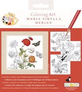 Fridolin Coloring Art Kit 4 Kleurplaten met Lijst 15x15 cm Maria Sibylla Merian