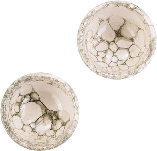 Bowls and Dishes Plat en Poterie Espuma | bol | Plat à tapas | Klein bol | Services de table Bol | Accessoire maison - 2 pièces - 7 centimètres Ø - Vert - lot de 2 pcs - Astuce cadeau !