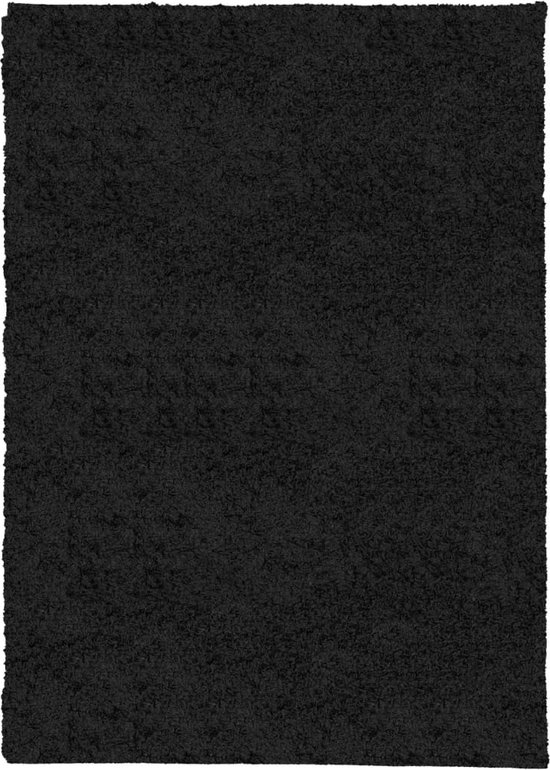 vidaXL - Vloerkleed - PAMPLONA - shaggy - hoogpolig - modern - 200x280 - cm - zwart