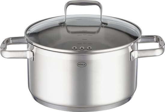 Casserole Universelle Inox 4L Avec Couvercle Verre - Induction 22cm Fond Épais Multicouche Casserole 5 Couches Casserole Universelle Inox 4L Avec Couvercle Verre - Induction 22cm Fond Épais Multicouche Casserole 5 Couches