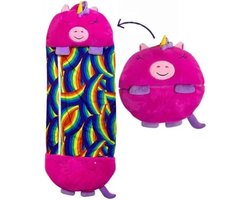 RyC Toys Roze Unicorn slaapzak -150 cms | kinderslaapzak | slaapzak junior | Children Sleeping Bag | Super Soft 2 in 1 Fun Pillow &Sleepy for Boys | unicorn slaapzak | zachte slaapzak | knuffel slaapzak | 2 in 1 slaapzak | kinderen