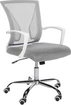 CLP Tracy Bureaustoel - Voor volwassenen - Met armleuningen - Ergonomische - licht grijs chroom