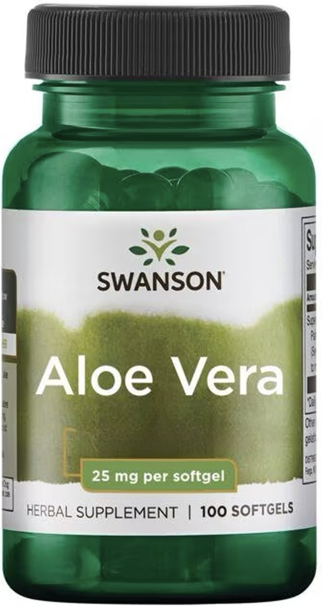 Goedkoopste Swanson - Super Herb - Aloe Vera 200 1 Extract - 25mg - 100 Softgels