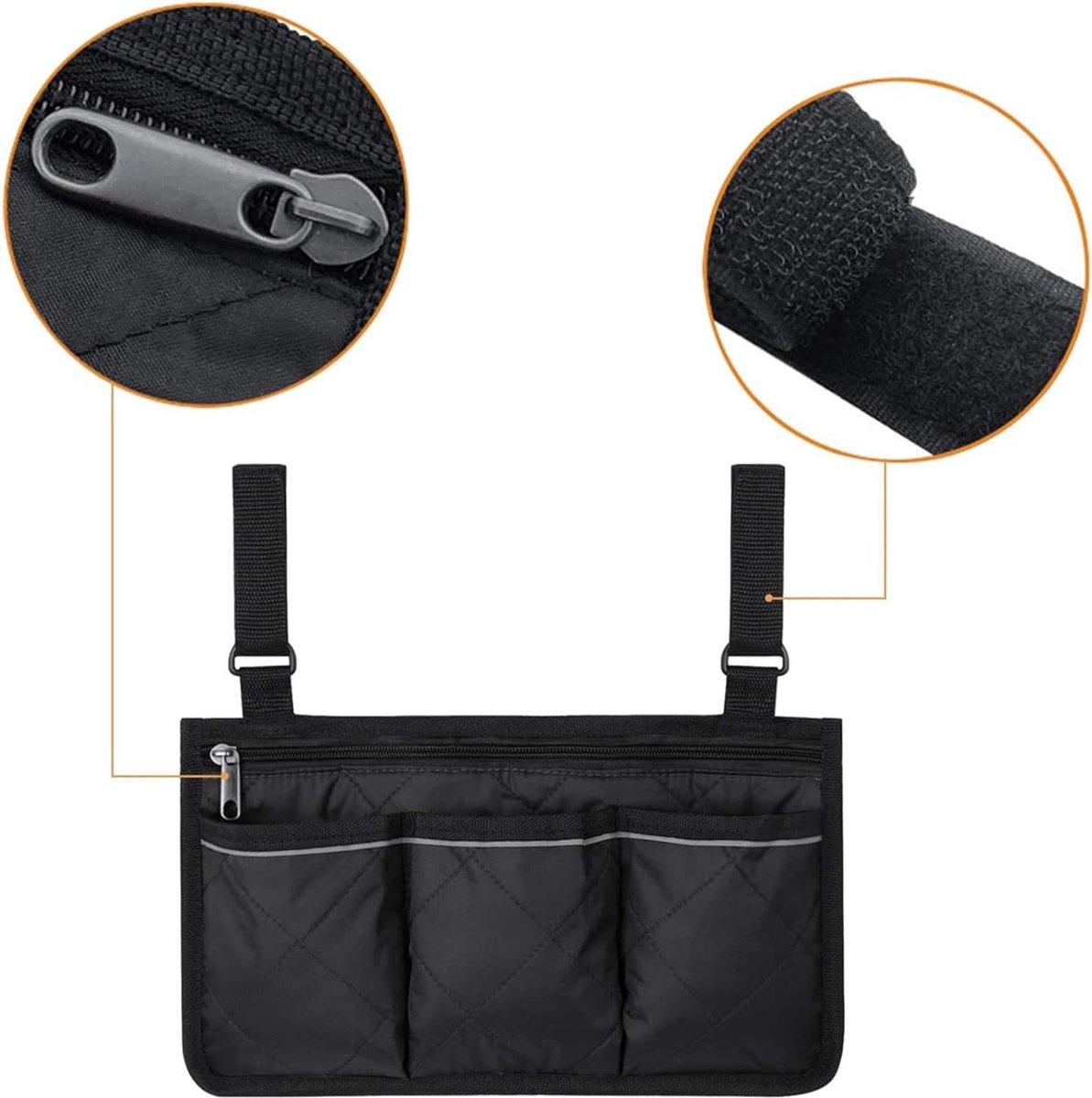 Goedkoopste rolstoel opbergtas - Veilige opbergtas voor rolstoelen, mobiliteitshulp rolstoelaccessoires tas voor ouderen senioren