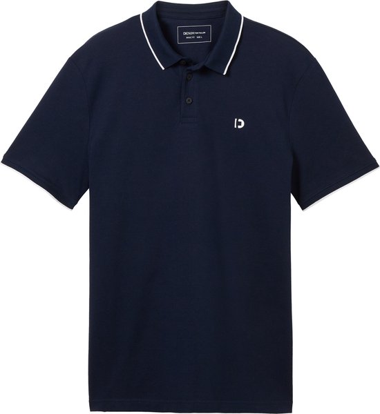 Tom Tailor Poloshirt Polo With Tipping 1040473xx12 11075 Mannen