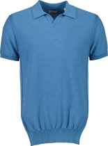Dstrezzed - Polo Riva Mercury Blauw - Slim-fit - Heren Poloshirt Maat XXL