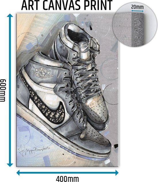 Sneaker canvas 40x60 cm