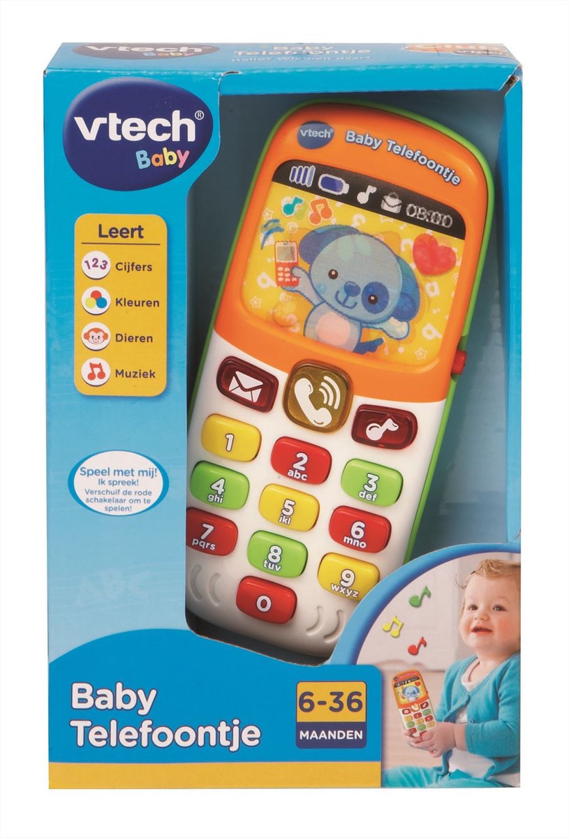 VTech Baby Telefoon Interactief Speelgoed - Educatief Speelgoedtelefoon - Cadeau - Oranje — afbeelding 4