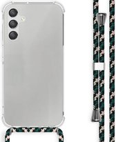 iMoshion Hoesje Geschikt voor Samsung Galaxy A15 (4G) / A15 (5G) Hoesje Met Koord - iMoshion Backcover met koord - Groen