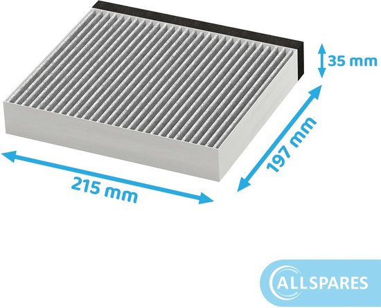 Filtre à Charbon Actif Pour Hotte Bosch, Siemens, Neff - Remplace 434229 - 386x198x28 Mm