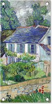 Tuinposter Huis in Auvers - Vincent van Gogh - 30x60 cm - Tuindoek - Buitenposter