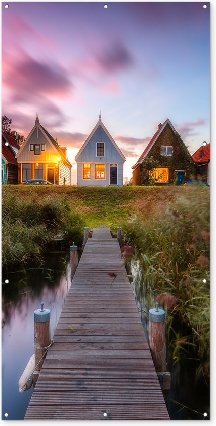 Affiche de clôture De Durgerdammerdijk - 100x200 cm - Toile de jardin