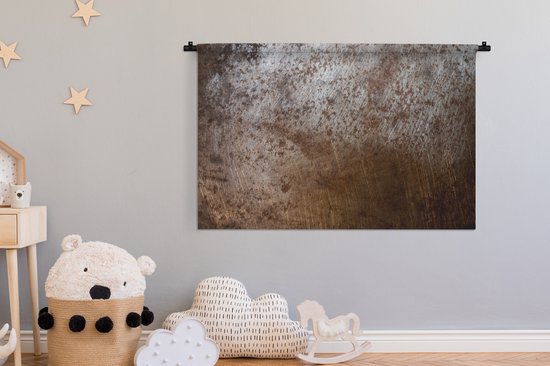 Tapisserie - Tapisserie - Rouille - Argent - Métal - 150x100 cm - Tapisserie