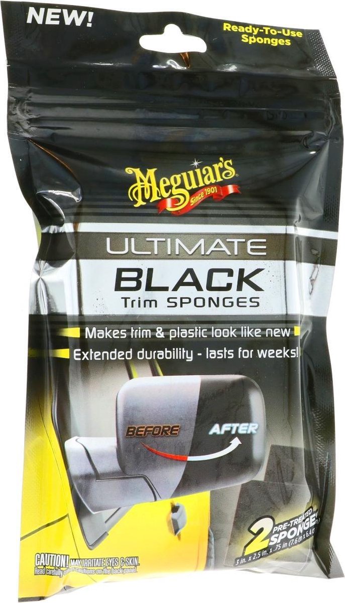 Meguiar's Ultimate Black Sponges, 2pk