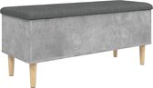 vidaXL-Opbergbankje-102x42x46-cm-bewerkt-hout-betongrijs