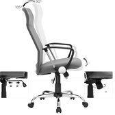 Bureaustoel - Bureaustoel ergonomisch - Ergonomische bureaustoel - Bureaustoelen voor volwassenen - Bureaustoelen met armleuningen - Verstelbaar - Grijs