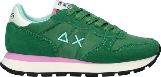 Sun68 Ally Solid Nylon Lage sneakers - Dames - Groen - Maat 36