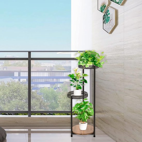 Plantenstandaard 5-laags metalen plantenstandaard for binnen en buiten, opvouwbare hoge hoekplantenplank for meerdere planten, bloempothouderdisplay Bloemenstandaard