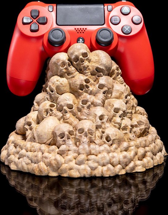 Game Controller Stand Voor Xbox, Playstation, Switch Pro Gamepad | Decoratief Gothisch Halloween Horror Beeld | Schedel | 3D Print