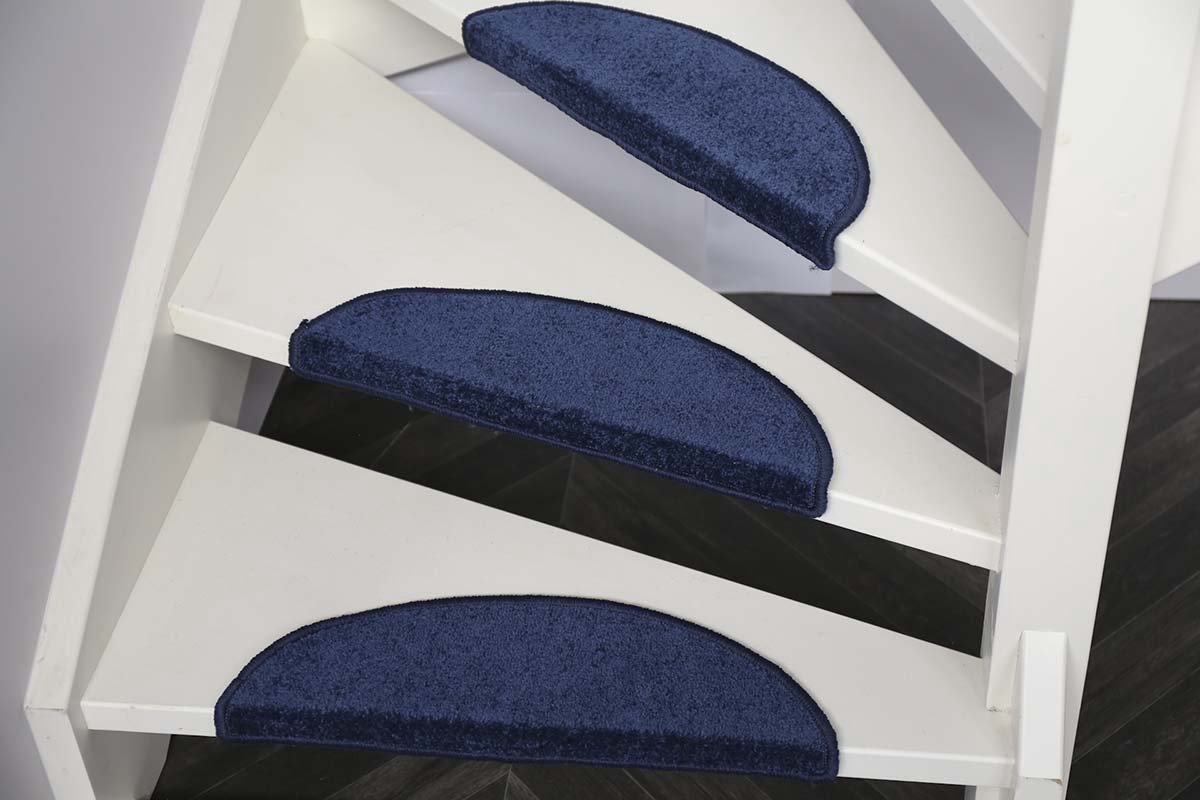 Trapmatten Twist- 15 stuks-56x16x4 cm-Blauw