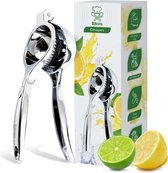Bikolo® - Citruspers Handmatig - Citroenpers - Limoenpers - Fruitpers - Lemon Squeezer - Luxe Cadeauverpakking + E-Book Kookboek