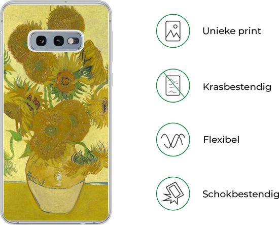Coque Samsung Galaxy S10e - Tournesols - Vincent van Gogh - Coque de téléphone en Siliconen