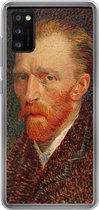 Geschikt voor Samsung Galaxy A41 hoesje - Zelfportret - Vincent van Gogh - Siliconen Telefoonhoesje