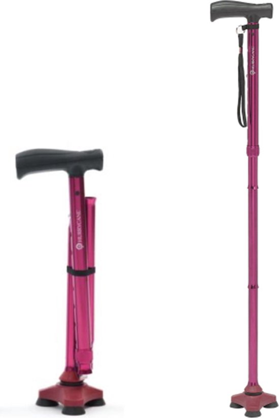 Opvouwbare Wandelstok Hurrycane 460 gram - Rood