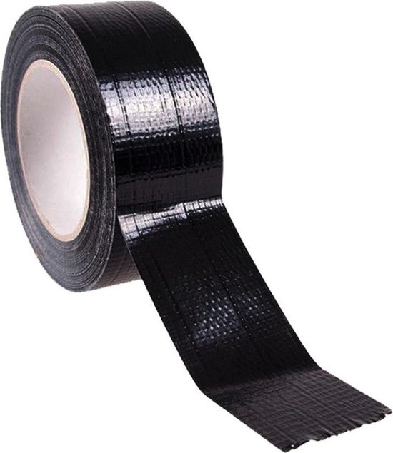 Duct tape 50 mm x 50 meter Zwart
