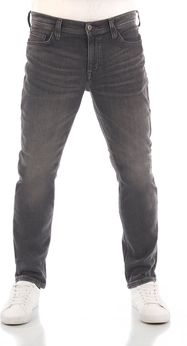Mustang Heren Jeans Broeken Vegas slim Fit Zwart Volwassenen Denim Jeansbroek